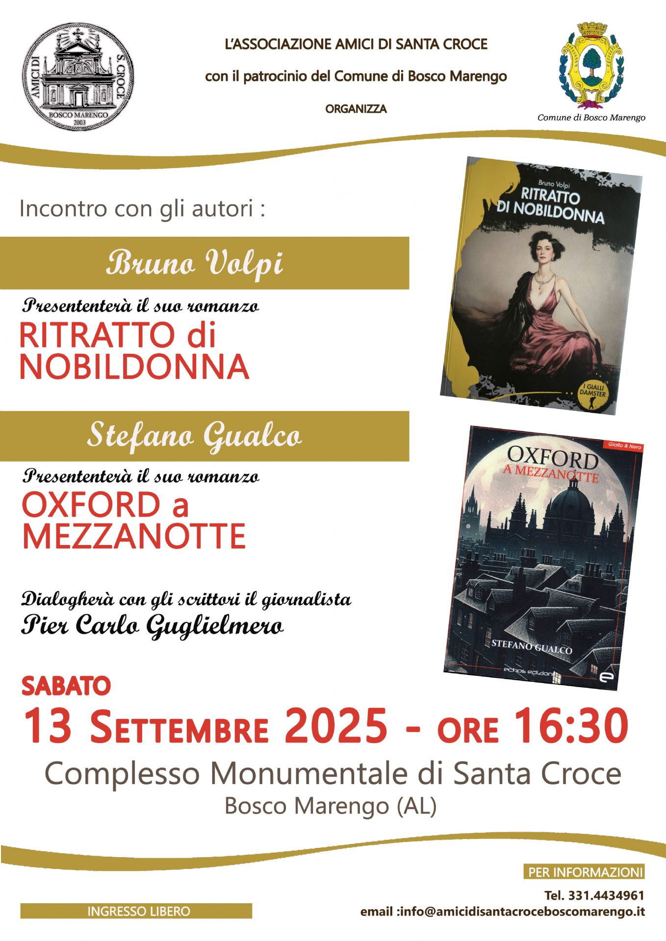 Incontro con gli autori Bruno Volpi e Stefano Gualco