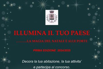 “Illumina il tuo Paese” …..La magia del Natale &#232; alle porte