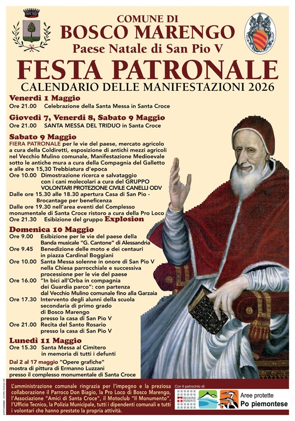 Calendario delle manifestazioni.